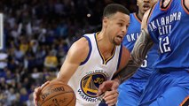 Stephen Curry Crosses Up Kevin Durant, Russell Westbrook & Serge Ibaka