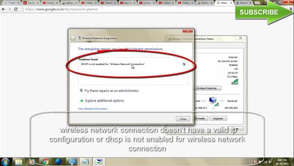 how to fix dhcp is not enabled for wifi windows 7,8,10