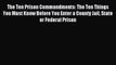 Download The Ten Prison Commandments: The Ten Things You Must Know Before You Enter a County