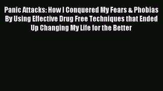 Read Panic Attacks: How I Conquered My Fears & Phobias By Using Effective Drug Free Techniques