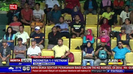 Indonesia - Vietnam Berbagi Angka di Piala Davis