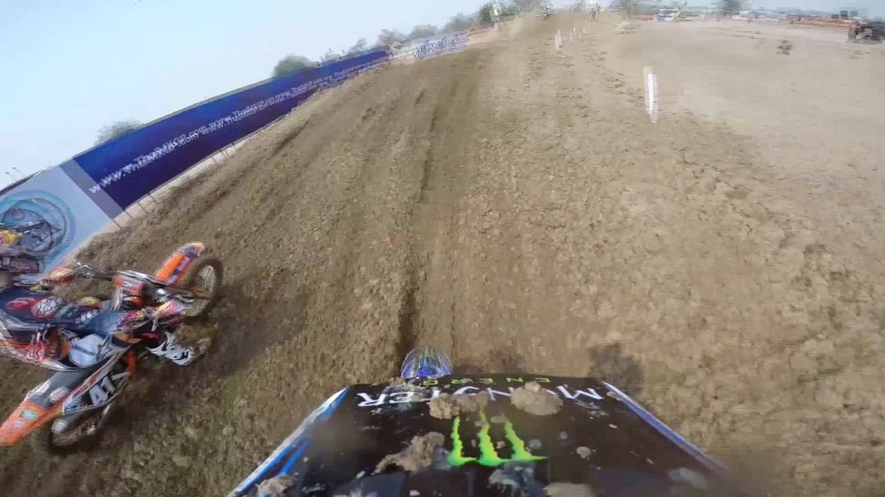 First GoPro Lap of Suphan Buri with Brent Van Doninck MXGP of Thailand 2016