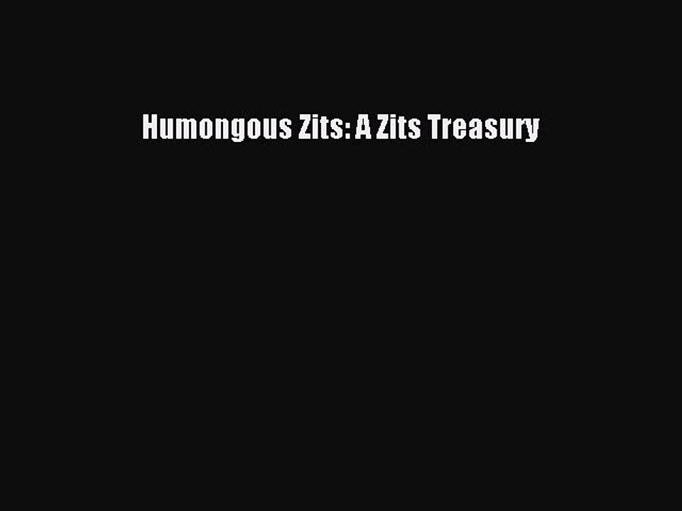 Read Humongous Zits: A Zits Treasury PDF Online