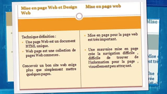 Conception Web et ses elements - créer un site web