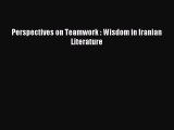 Read Perspectives on Teamwork : Wisdom in Iranian Literature Ebook Free