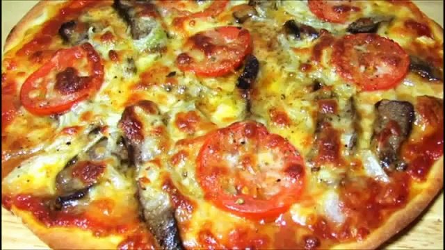 РЕЦЕПТЫ ПИЦЦЫ Стейк Пицца или с мясом говядины Steak Pizza