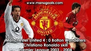 Football - christiano ronaldo skills bolton