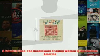 Download PDF  A Stitch in Time The Needlework of Aging Women in Antebellum America FULL FREE