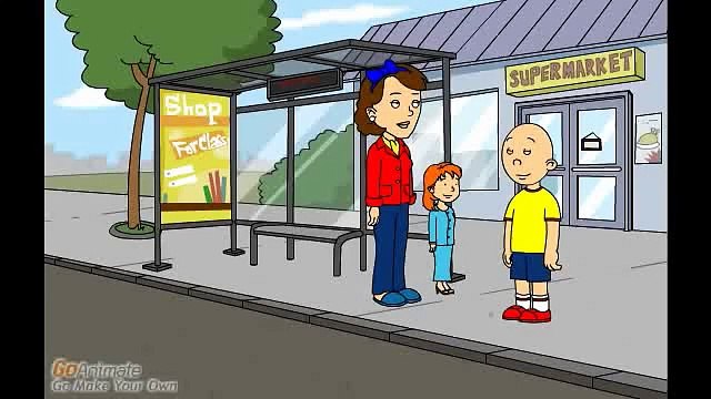 Caillou Destroys the Buildings and Gets Grounded