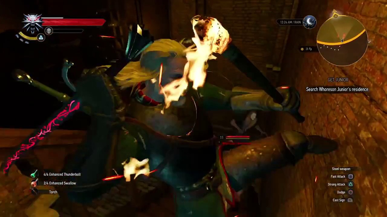 The Witcher 3: Wild Hunt quest GET JUNIOR use the secret passage to reach junior hideout