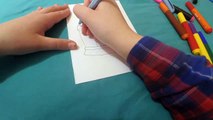 Easy Kids Drawing Lessons : How to Draw a Cartoon Castle