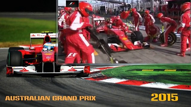 Формула 1.Гран-при Австралии 2015.Неудачные пит-стопы Райкконена.(Сход с гонки)