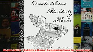 Download PDF  Doodle Artist  Rabbits  Hares A colouring book for grown ups FULL FREE