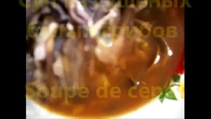 Суп из белых грибов по гречески