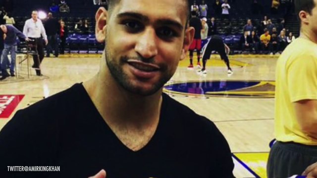 Stephen Curry Teaches Boxer Amir Khan How to Shoot a Free Throw