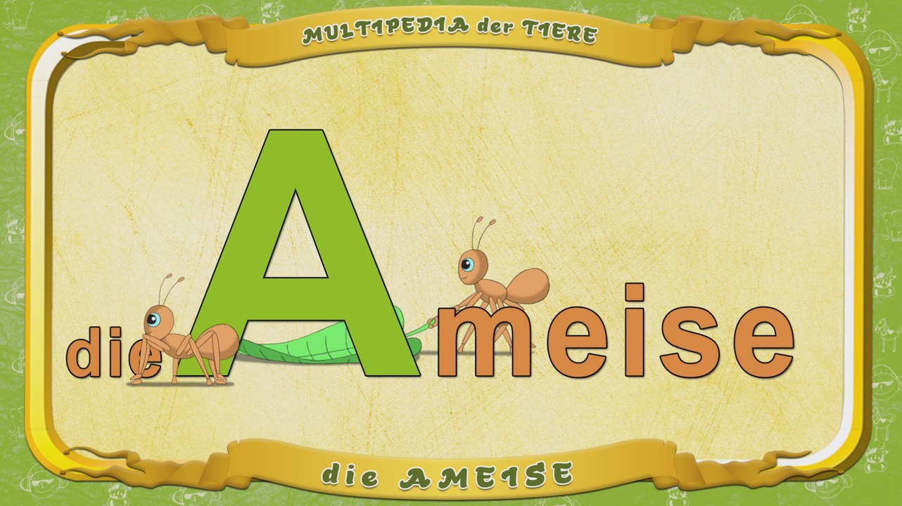 Multipedia der Tiere. Buchstabe A - die Ameise