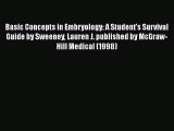 Download Basic Concepts in Embryology: A Student's Survival Guide by Sweeney Lauren J. published