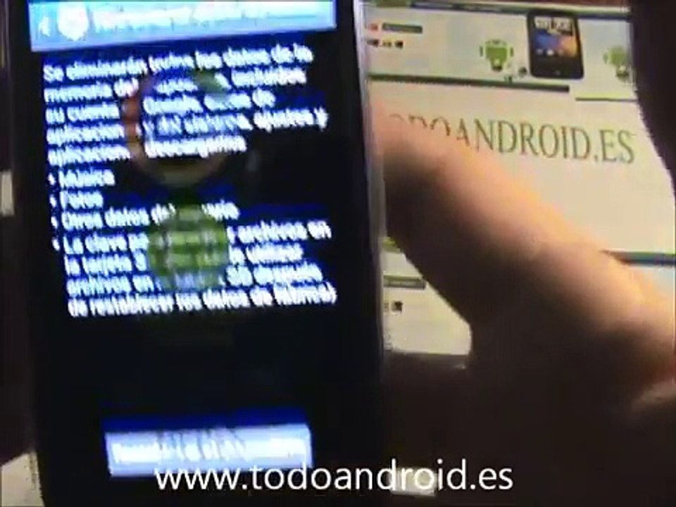 Resetear a modo fábrica el Samsung Galaxy S3 mini mediante menus y botones fisicos