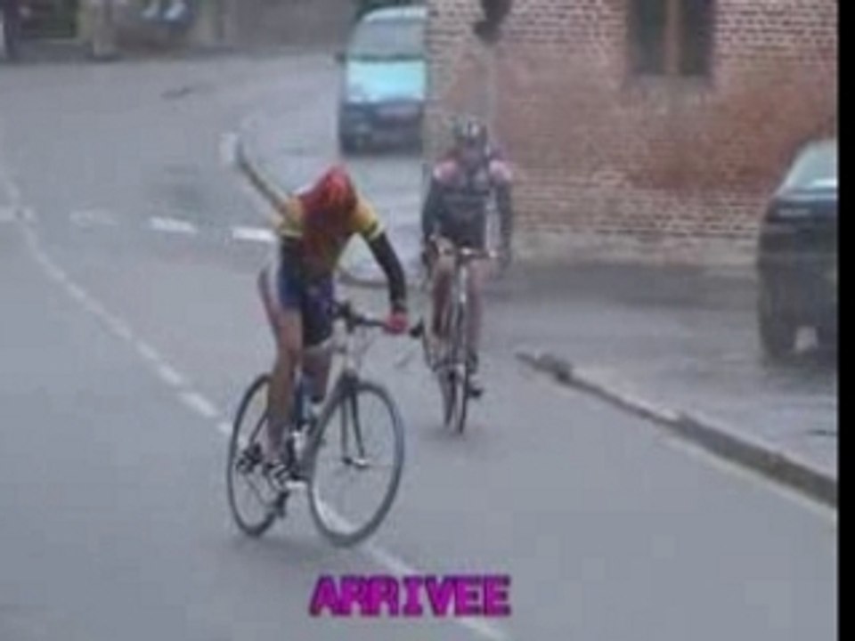 arrivée course velo ...