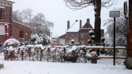 Montdidier (80) sous la neige - 5 mars 2016