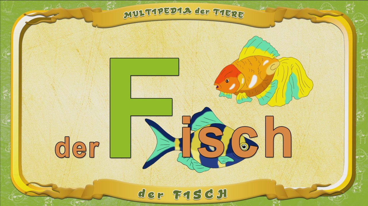 Multipedia der Tiere. Buchstabe F - der Fisch