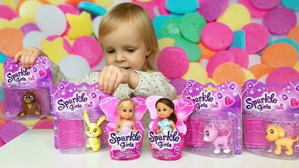 Sparkle Girls куколки принцессы и их питомцы Спаркли Гёрлз. Видео для детей