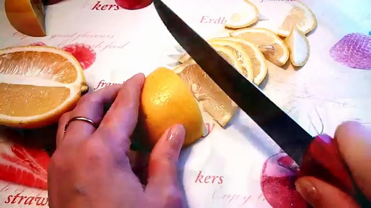 Украшения из лимона  Елочка ! Decoration of lemon! Decoration of fruit!