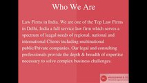 Law Firms in India, Corporate Law Firms in Delhi, Criminal Law firms in Delhi