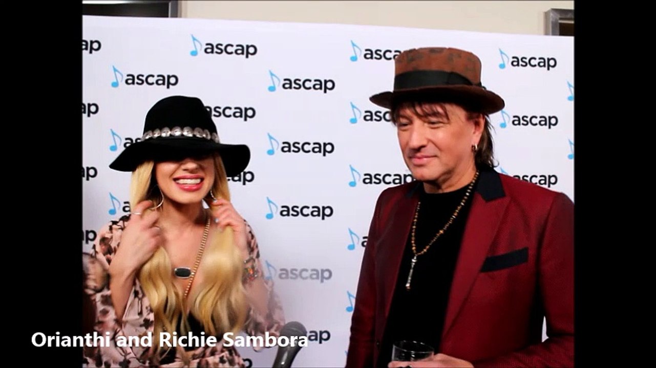 Orianthi and Richie Sambora at 2016 ASCAP Grammy Luncheon