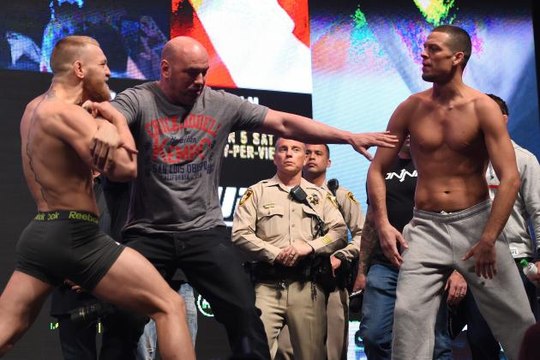 UFC 196 Weigh in Conor McGregor vs. Nate Diaz (Nate Scared Conor)