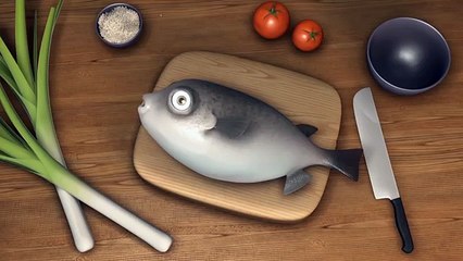 Animated movie - How to cook Fugu _ Анимационный мультик - Как приготовить рыбу Фугу