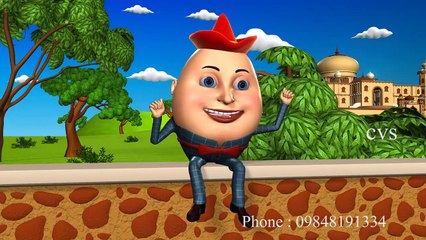 Humpty Dumpty - 3D Animation English Nursery Rhyme songs For Children with Lyrics