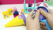 Peppa Pig Ice Cream Parlor Building Toys Play Doh Rainbow Ice Cream DIY La Heladería de Peppa Pig