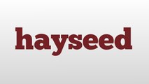 hayseed meaning and pronunciation