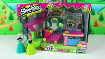Shopkins Toys Opening New Playset with Blind Bags & Frozens Anna and Elsa Shopping Cart Basket