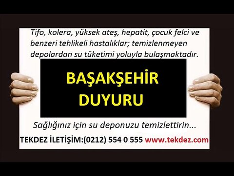 Başakşehir İstanbul su deposu temizliği ve izolasyonu TEKDEZ