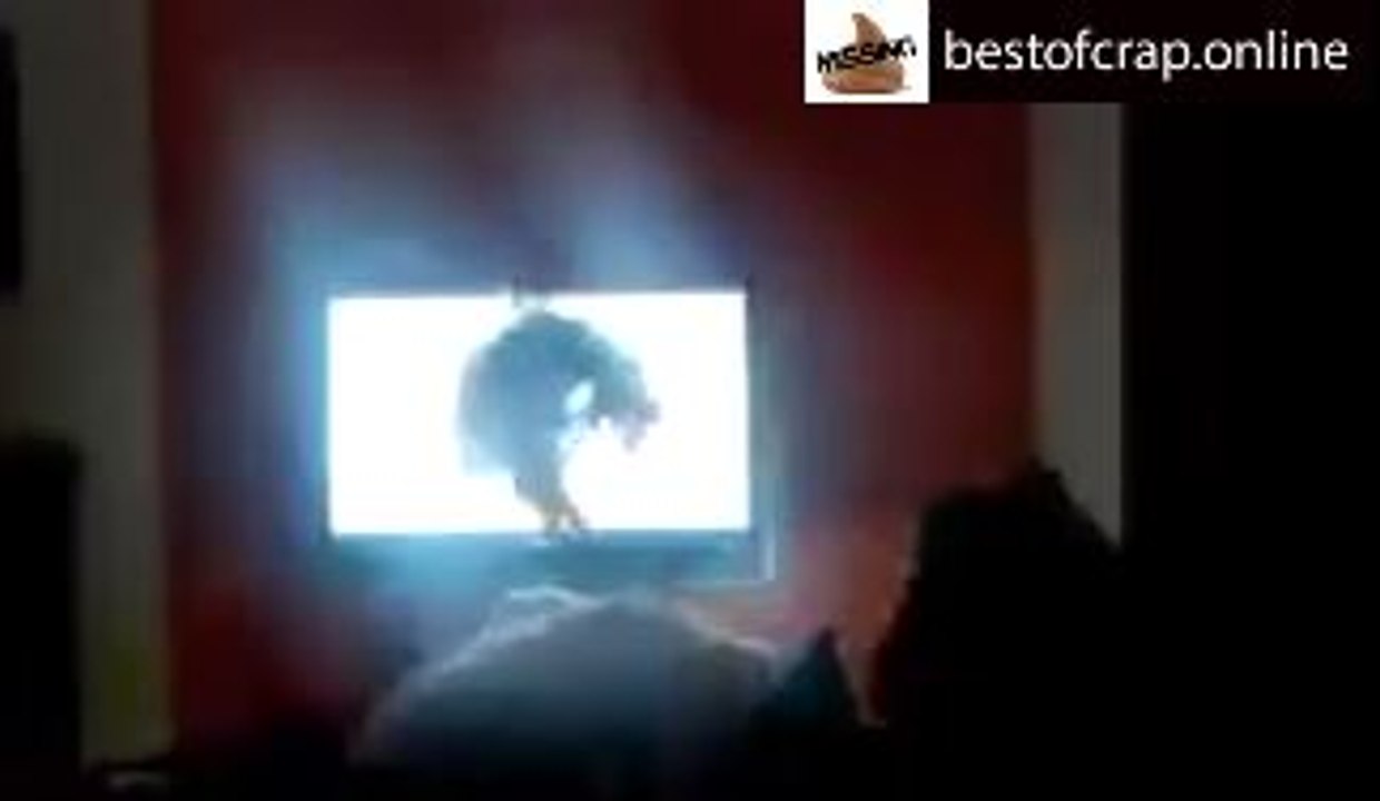 TV Scare Prank... Don't fall asleep infront of the TV lol