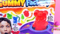 Gummy Factory Create Gummi Bears Sweet N Sour Candy Worms Fruit Snacks Kit Unboxing Video