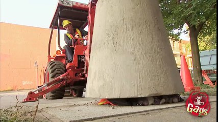 Man Crushed By Cement Prank