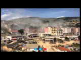 IKMT në Sarandë, shemb me shpërthim të kontrolluar ndërtesa 4-katëshe- Ora News