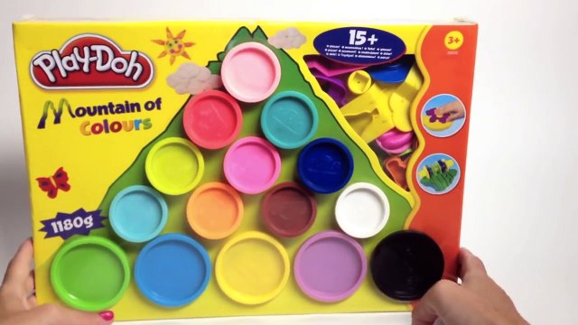 Play Doh Mountain of Colours Playset Hasbro Toys Playdough Rainbow Shapes and Molds