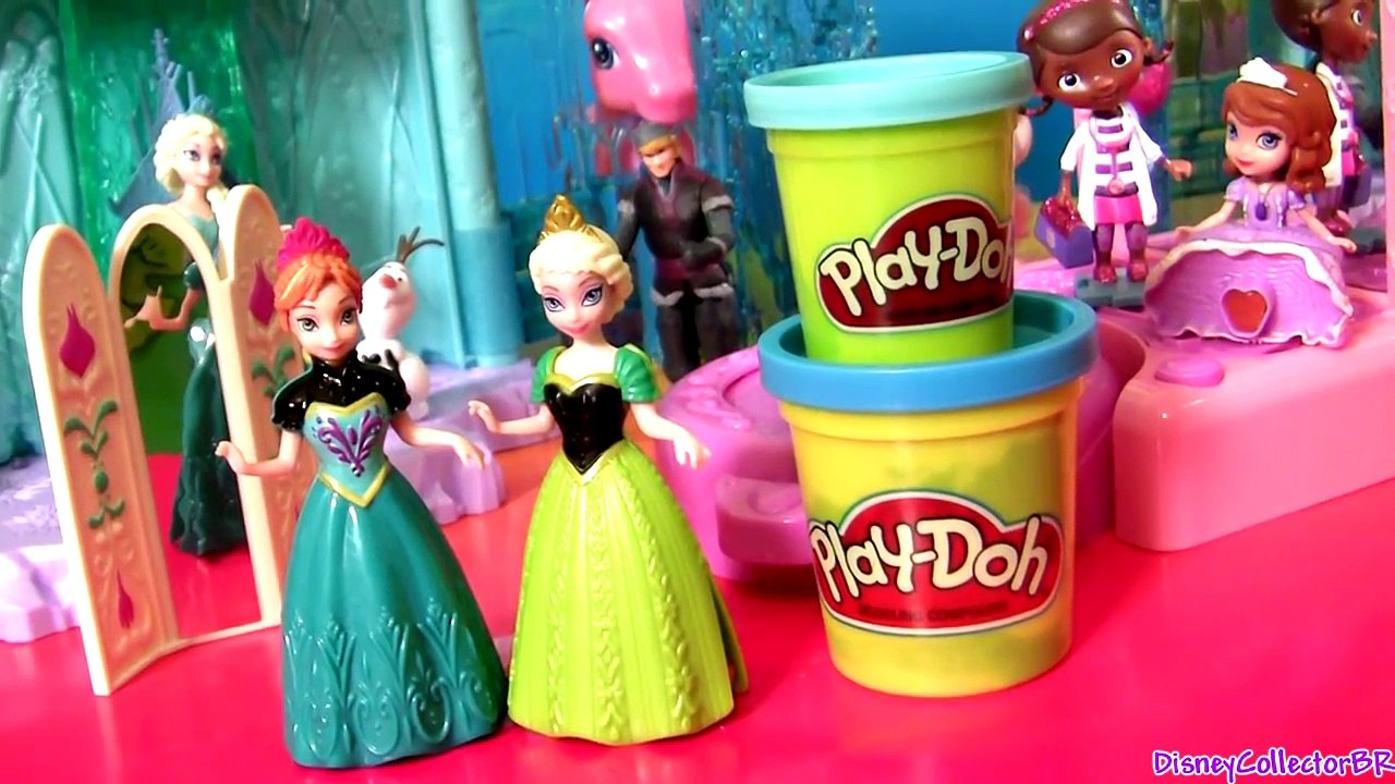 MagiClip Elsa Fashion Design Dolls Magic Clip Princess Cinderella Anna Design-a-Dress