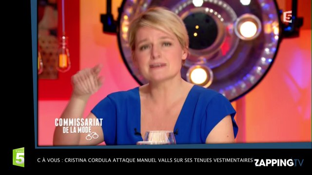 C à vous : Cristina Cordula attaque Manuel Valls sur ses tenues vestimentaires ! (Vidéo)