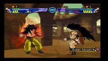 Dragonball Z Budokai 3: Raditz vs Normal lvl 99 Goku