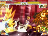 Super Goku and Majin Vegeta vs Cell and Gotenks