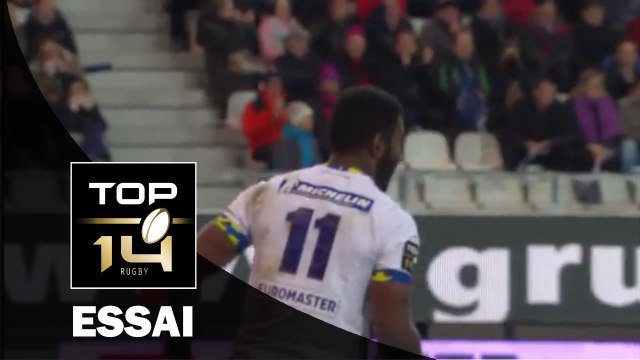 TOP 14 – Grenoble – Clermont : 12-45 – Essai 1 Noa NAKAITACI (CLE) – J17 – saison 2015-2016