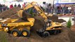 RC excavator ACTION in 1:8 scale! Amazing HUGE R/C machines!