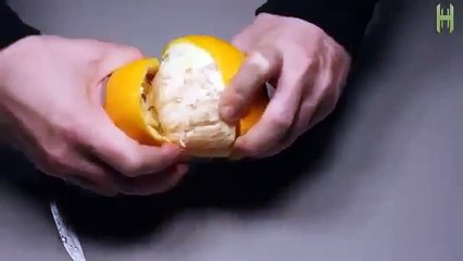 Свеча из мандарина