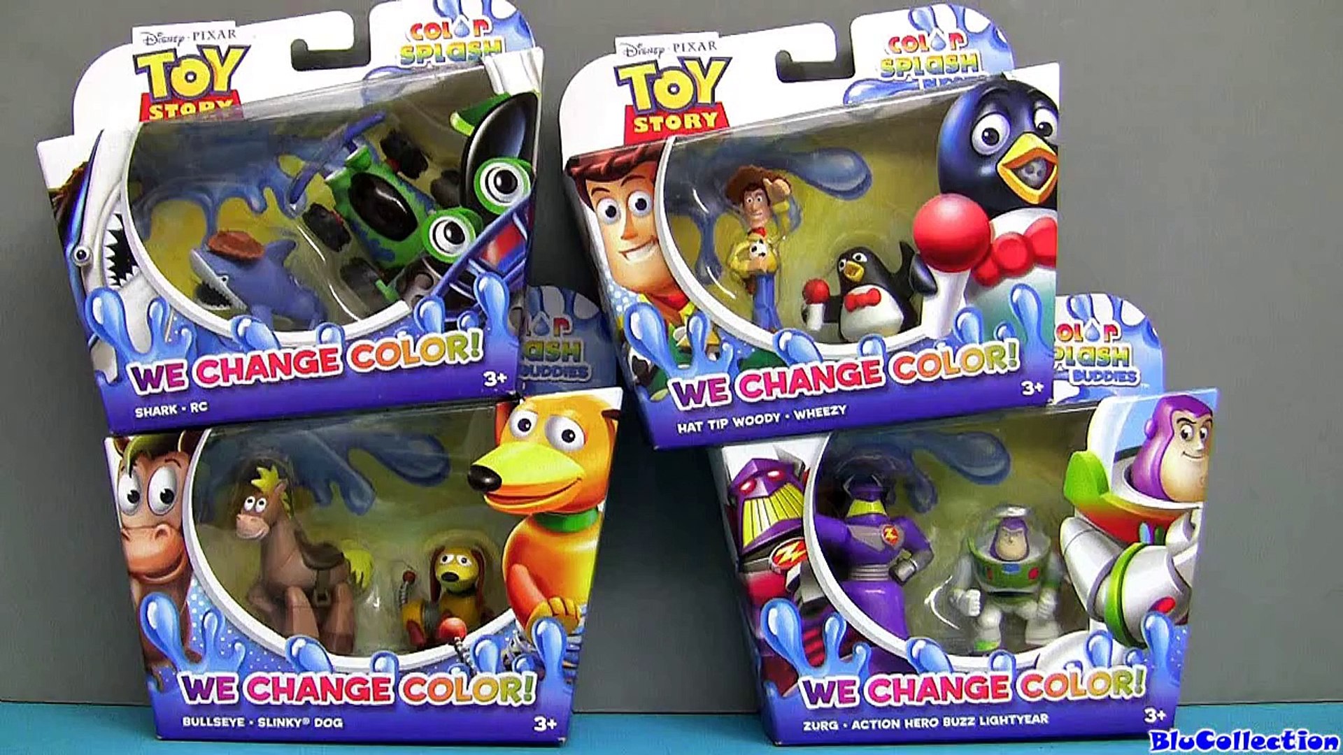 Color Changers Toy Story Splash Water toys Disney Pixar Colour