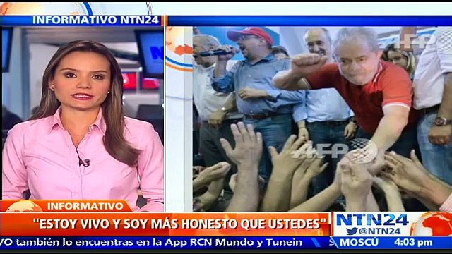 Estoy vivo y soy más honesto que ustedes : Lula dice que responderá a las ofensas con política en las calles
